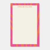 トレンディーユニーク赤はっきりしたピンク抽象芸術ガーリー名 ポストイット (正面)