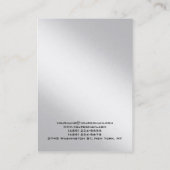 トレンディーユニーク金銀赤色プレーンモノグラム 名刺 (裏面)