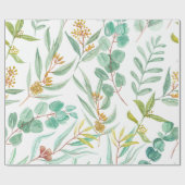 トレンディーユーカリフローラデザイン ラッピングペーパー (フラット)