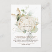 トレンディーユーカリ緑カボチャベビー本 エンクロージャーカード (正面)