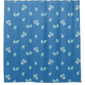 トレンディーユーカリ葉スオンブフランスのルー シャワーカーテン (正面)