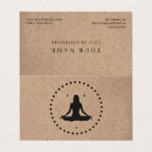 トレンディーヨガインストラクタープロフェッショナルロゴビジネス 名刺 (外部フラット)