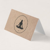 トレンディーヨガインストラクタープロフェッショナルロゴビジネス 名刺 (正面)