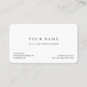 トレンディーヨガインストラクタープロフェッショナルロゴビジネス 名刺 (裏面)