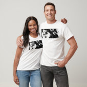 トレンディーライオンテンプレートホワイトカラモダンー Tシャツ (ユニセックス)