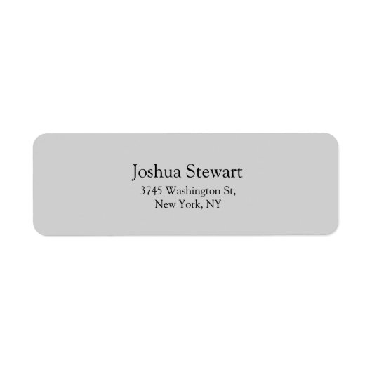 トレンディーライトグレープレーン読エレガントみやすさ ラベル (正面)