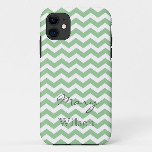 トレンディーライムグリーンシブロンの名前 Case-Mate iPhoneケース (裏面)