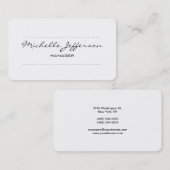 トレンディーラウンドコーナースクリプトマネージャの名刺 名刺 (正面/裏面)