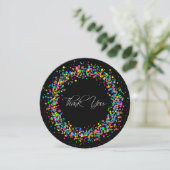 トレンディーラウンドサンキューカード（封筒あり） サンキューカード (スタンド正面)