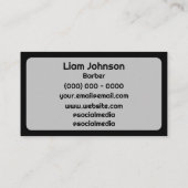 トレンディーラウンドモダンミニマル 名刺 (裏面)