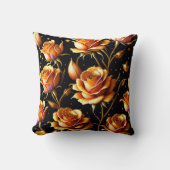 トレンディーラグジュアリービッグ金ゴールドバラコレクション クッション (正面)