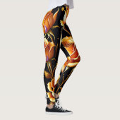 トレンディーラグジュアリービッグ金ゴールドバラコレクション レギンス (右)