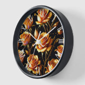 トレンディーラグジュアリービッグ金ゴールドバラコレクション 壁時計 (傾斜)