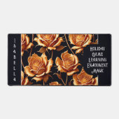 トレンディーラグジュアリーボホ金ゴールドバラコレクション デスクマット (正面)