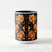 トレンディーラグジュアリーボホ金ゴールドバラコレクション マグカップ (中央)