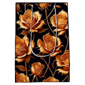 トレンディーラグジュアリーボホ金ゴールドバラコレクション ミディアムペーパーバッグ (裏面)