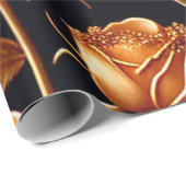 トレンディーラグジュアリーボホ金ゴールドバラコレクション ラッピングペーパー (ロールコーナー)