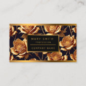 トレンディーラグジュアリーボホ金ゴールドバラコレクション 名刺 (正面)