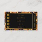 トレンディーラグジュアリーボホ金ゴールドバラコレクション 名刺 (裏面)