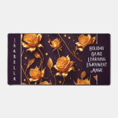 トレンディーラグジュアリー金ゴールドボホバラコレクション デスクマット (正面)