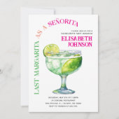 トレンディーラストマルガリータアサセニョリータバチェロレッテ 招待状 (正面)