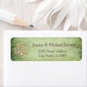 トレンディーラッキーエレガントアイリッシュシャムロックラベル ラベル (インサイチュ)