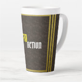 トレンディーラテマグデザインパーソナライズされた&スタイリッシュ カフェラテマグ (右アングル)