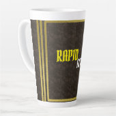 トレンディーラテマグデザインパーソナライズされた&スタイリッシュ カフェラテマグ (左アングル)