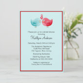 トレンディーラブバードブライダルシャワー招待状 招待状 (スタンド正面)