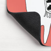 トレンディーラマスケッチハローインコーラル マウスパッド (コーナー)