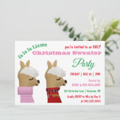 トレンディーラマピンククリスマスセーターパーティー 招待状 (スタンド正面)