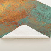 トレンディーリッチ銅パティナメタリック シェルパブランケット (3/4)