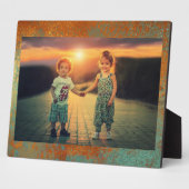 トレンディーリッチ銅パティナメタリック フォトプラーク (側面)