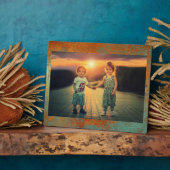 トレンディーリッチ銅パティナメタリック フォトプラーク (側面)