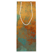 トレンディーリッチ銅パティナメタリック ワインギフトバッグ (裏面)