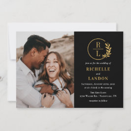 トレンディーリース編集可能カラーフォト結婚ズ 招待状