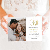 トレンディーリース編集可能カラーフォト結婚ズ 招待状