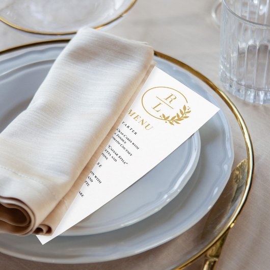 トレンディーリース編集可能カラー結婚のメニューカード プログラム