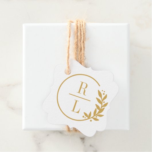 トレンディーリース編集可能カラー結婚式の引き出物ラベル フェイバータグ (インサイチュ)