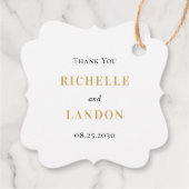 トレンディーリース編集可能カラー結婚式の引き出物ラベル フェイバータグ (裏面)