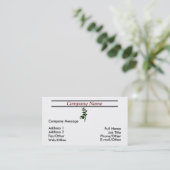 トレンディーリーフステム名刺テンプレート 名刺 (スタンド正面)