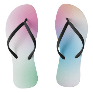 トレンディーレインボーカラーエレガントピンクレッドオレンジ ビーチサンダル