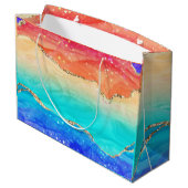 トレンディーレインボーグリッター ラージペーパーバッグ (裏面アングル)