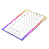 トレンディーレインボーフードジャーナル簡単日食日記 ノートパッド (アングル)