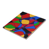 トレンディーレインボー抽象芸術アートギフトアクセサリー タイル (側面)