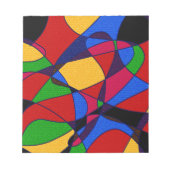 トレンディーレインボー抽象芸術アートギフトアクセサリー ノートパッド (正面)