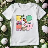 トレンディーレオパードバニーヒップホップイースター Tシャツ