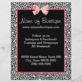 トレンディーレオパードピンクリボンプロモーションマーケティング チラシ (裏面)