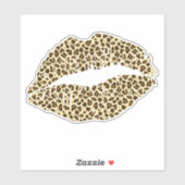 トレンディーレオパード印刷キス – 輪郭 シール (シート)