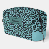 トレンディーレオパード印刷名前をカスタムする化粧品化粧品 ドップキット (右コーナー)